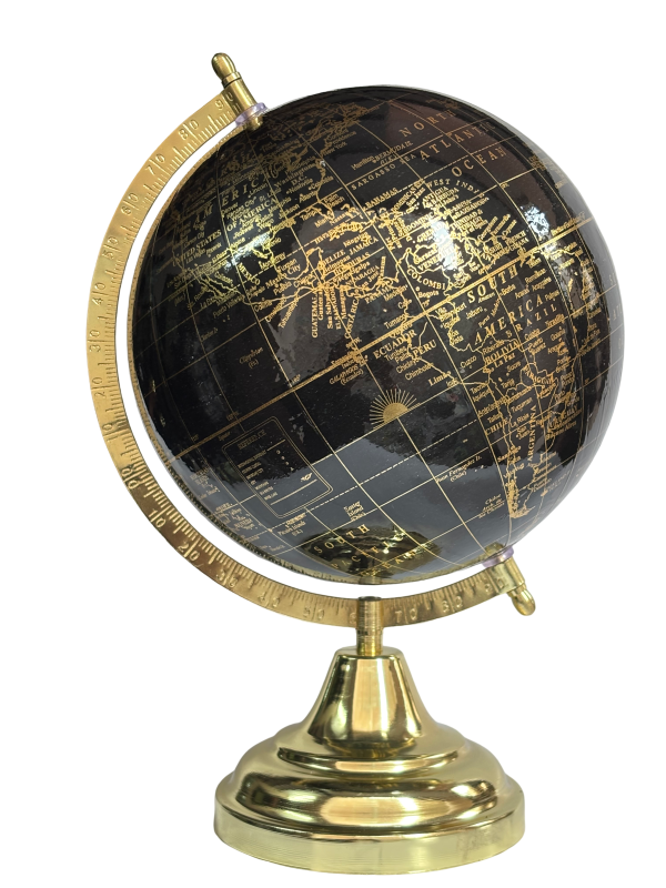 8 Inch Black & Gold Display with Gold Arc